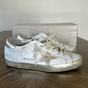 Golden Goose Super Stars white and gold
